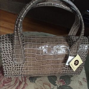 Genuine embossed Italian leather NWT handbag